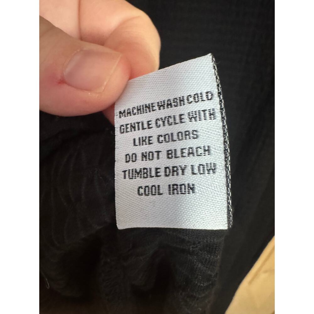 Habitat | Sleeveless Black Waffle Jersey Tank Dress | Size XL - Picture 9 of 11